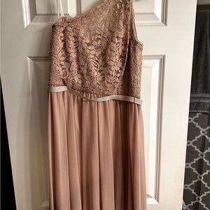 Dusty pink bridesmaid dress
